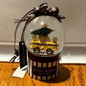 Henri Bendel Snow Globe Taxi Ornament